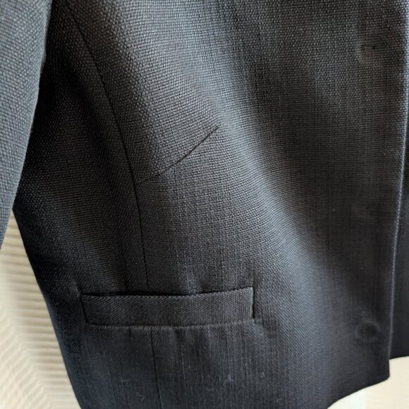 Banana Republic Cotton Wool Blend Cropped Blazer Snap Buttons Size 6 Classic - Picture 7 of 14